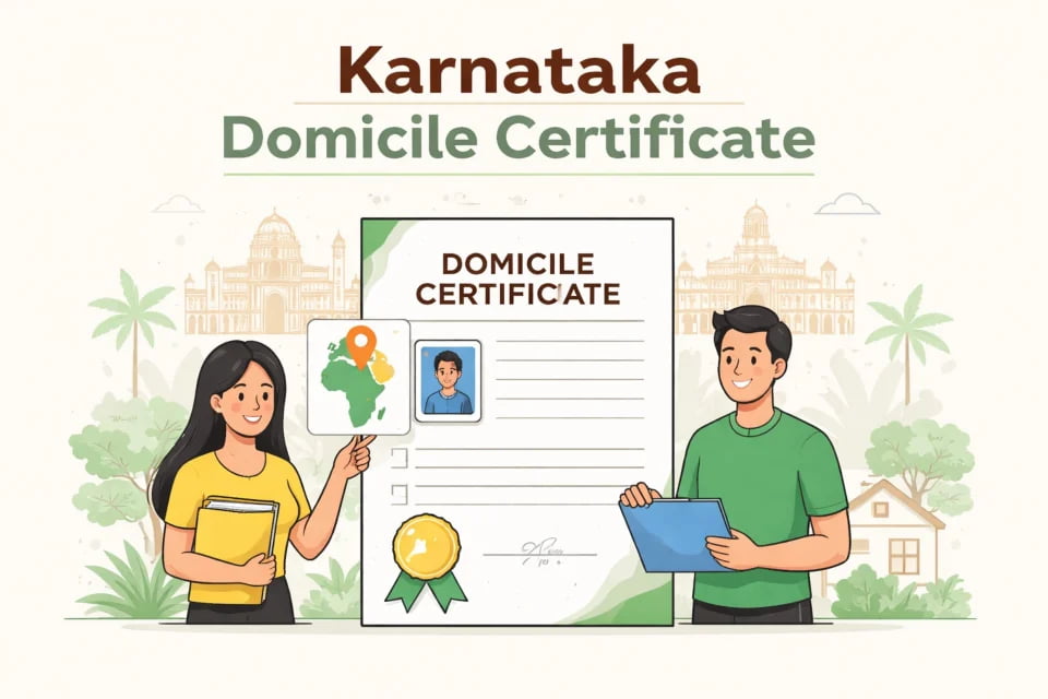 Karnataka domicile certificate