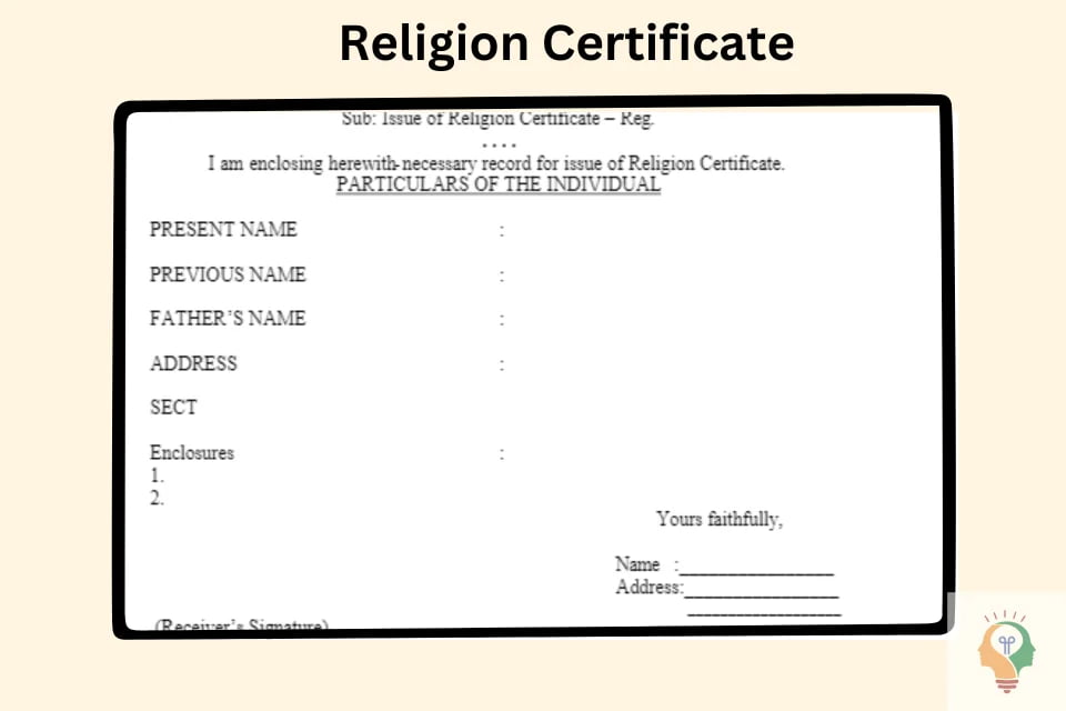 Religion Certificate